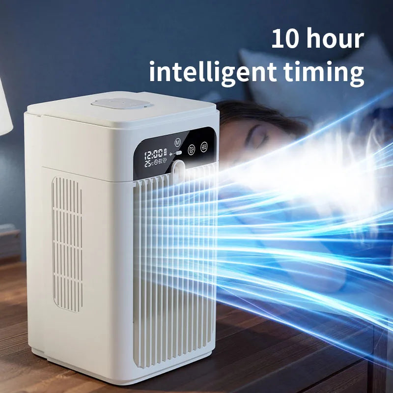 portable mist fan, spray cooling fan, rechargeable humidifier fan, digital display travel mist fan, safety lock portable fan Zpaxo