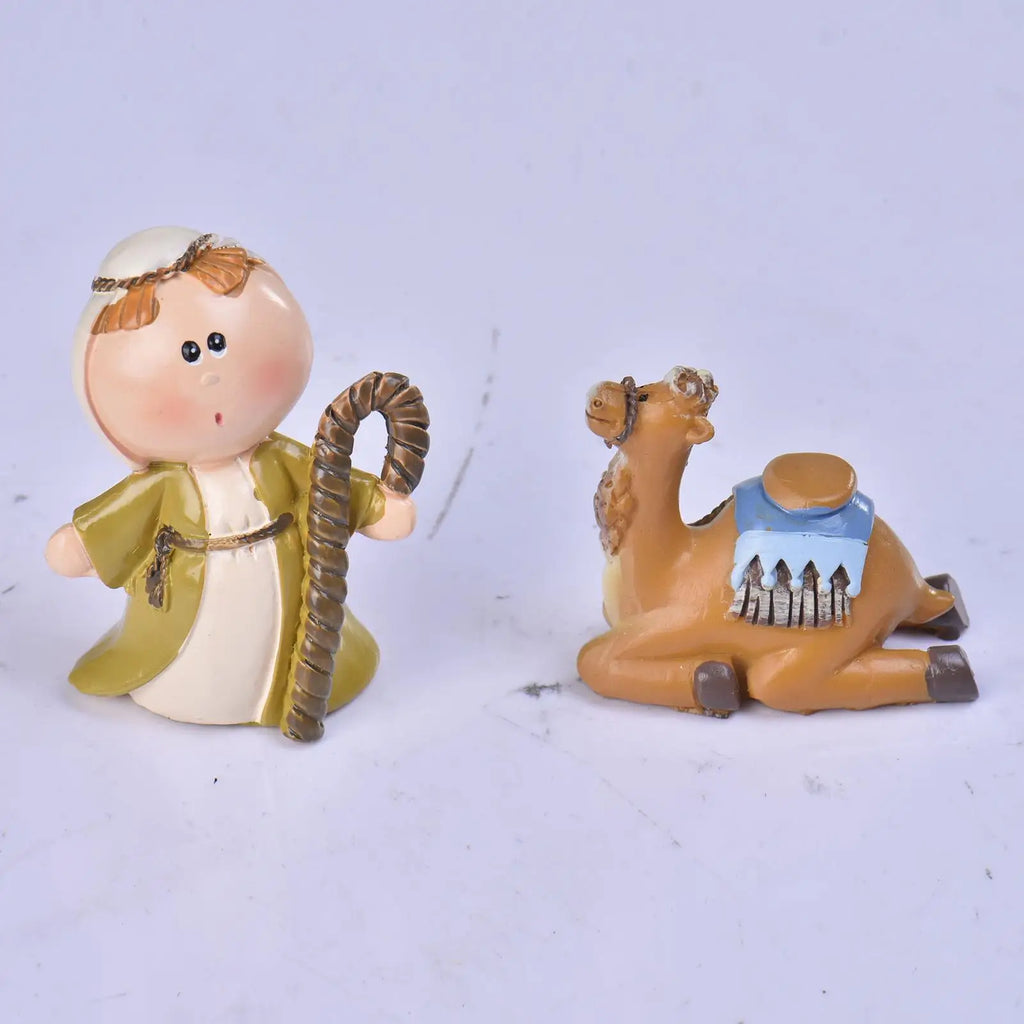 Christmas Nativity 11 Miniature Scene Figures Home Decor Indoor
