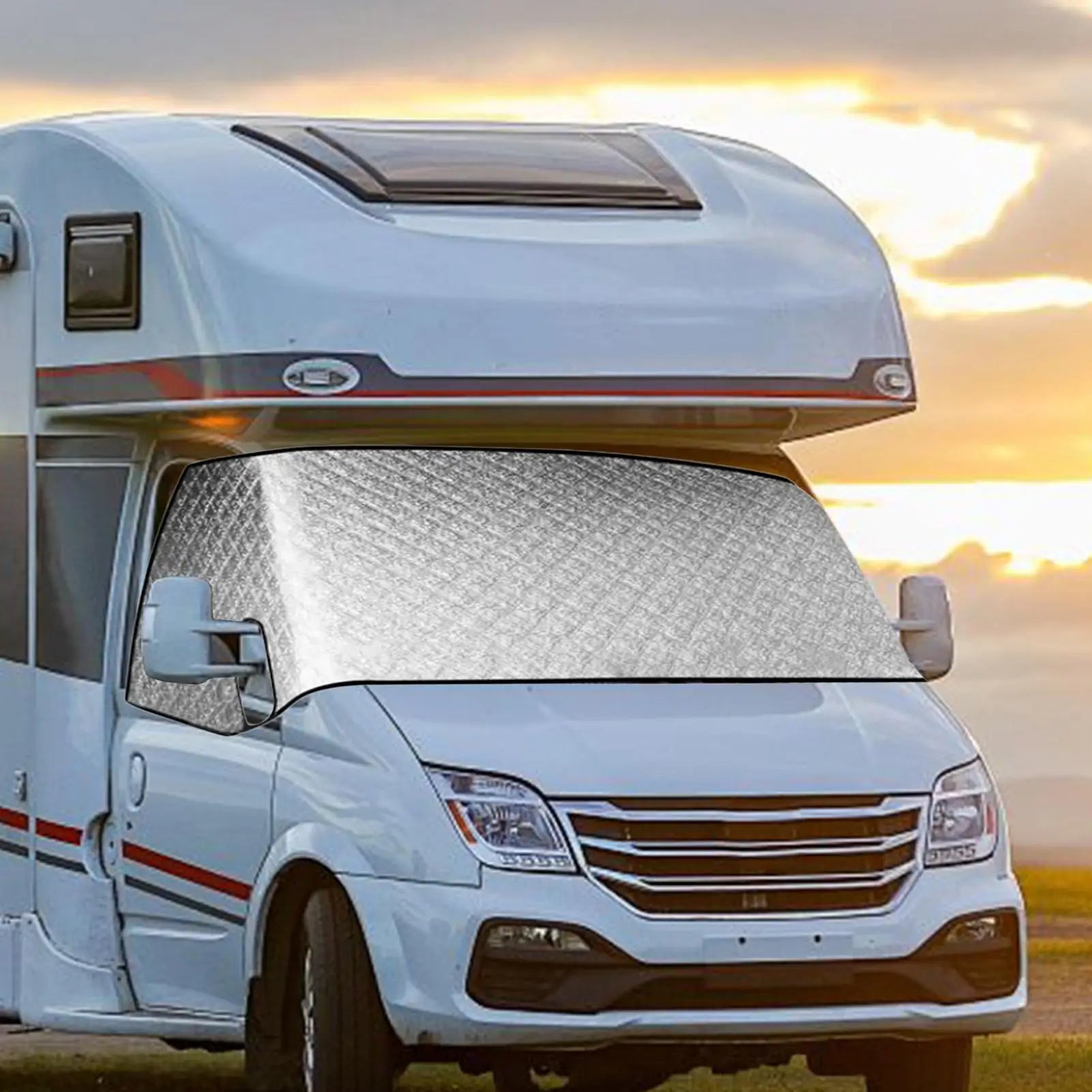 RV Windshield Sun Shade Waterproof UV-Proof Windscreen Ice Cover