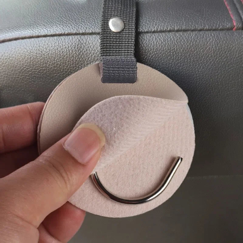 Car Headrest Hook – Hidden 360° Rotating Back Seat Hanger