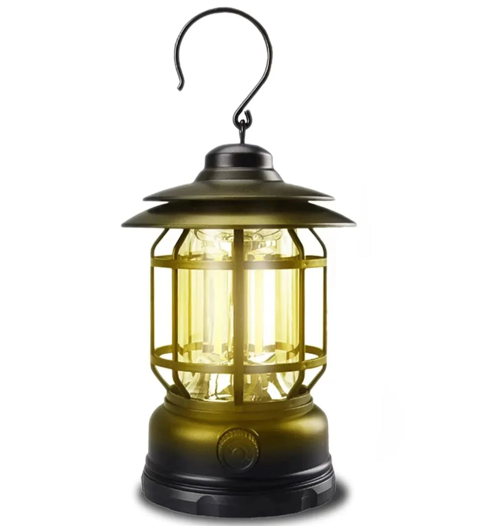 Rechargeable COB Camping Lantern – Waterproof, Stepless Dimming