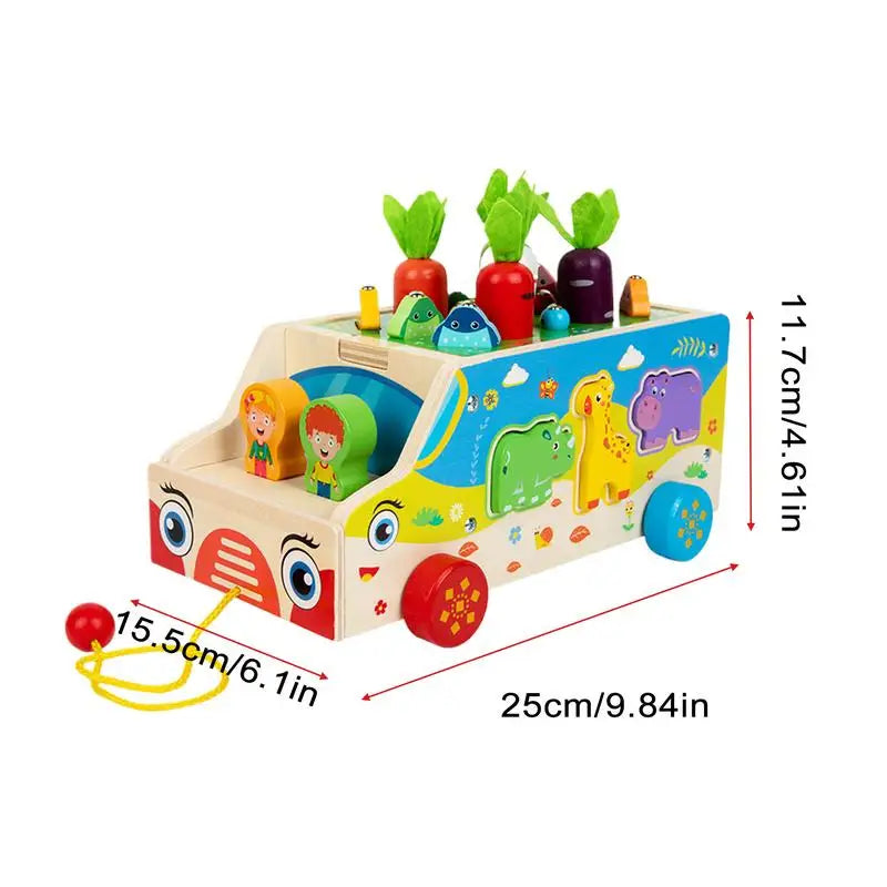 Fine Motor Skills Toys Shape Sorting Carrot Harvest Game Educational Zpaxo