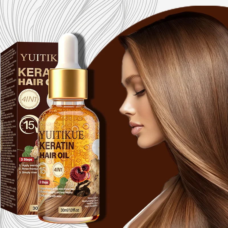 YUITIKUE Keratin Hair Oil – Protein Infused, All Hair Types 30ml Keratin Hair Oil Zpaxo Default Title