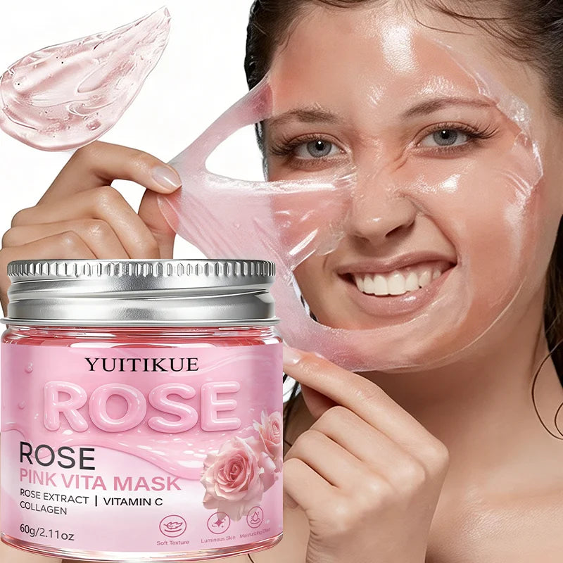 YUITIKUE Rose Pink Vita Peel Mask – Hydrate, Brighten & Firm Peel-Off Face Mask Zpaxo Default Title