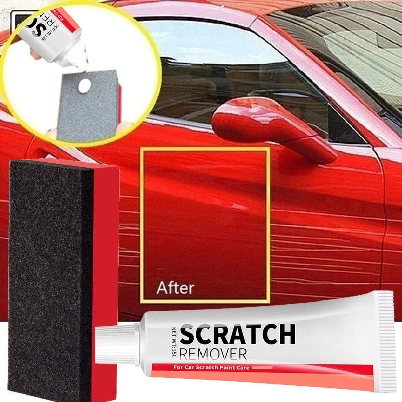 Car Scratch Remover Kit – Polishing Paste & Sponge