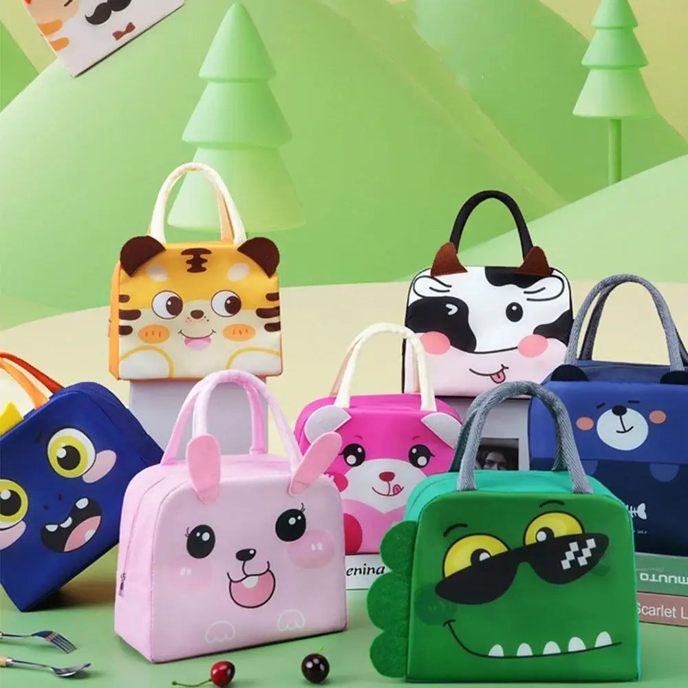 Cartoon Insulated Lunch Bag – Oxford Cloth Thermal Tote