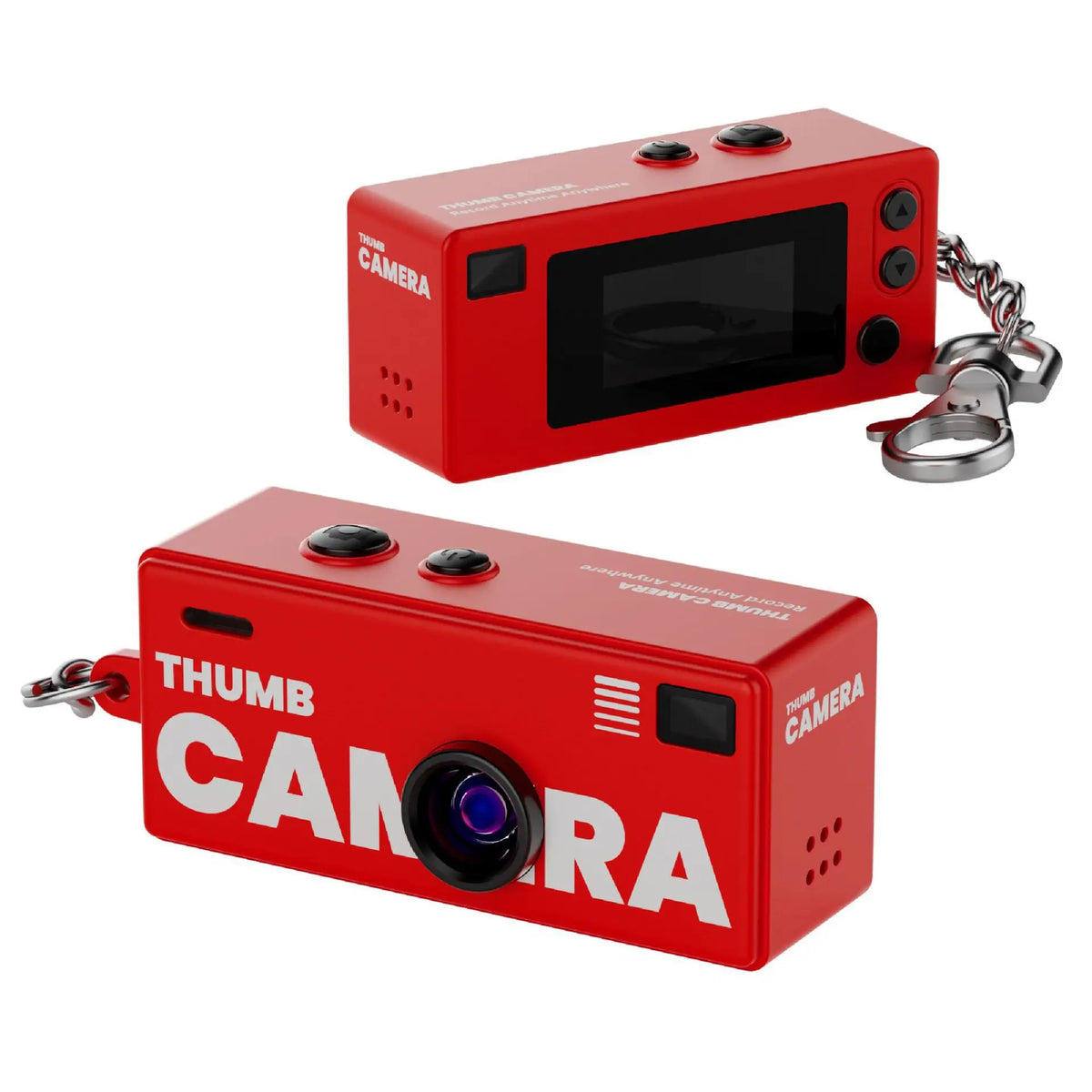 2026 G6 Thumb Camera 0.96inch Keychain Camera Student Party Outdoor Sports Camera Video Shooting Children Camera Video Recorder Zpaxo G6 Red Camera Add 8G