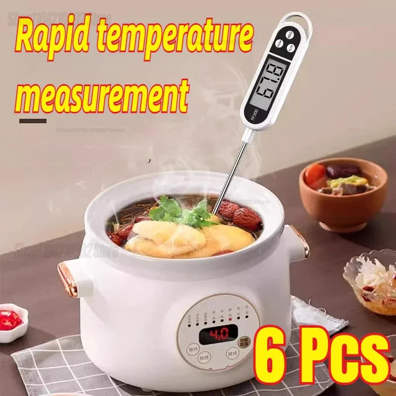 Digital Kitchen Food Thermometer Kitchen Water Temperature Probe Type Food Barbecue Barbecue Electronic Thermometer Zpaxo