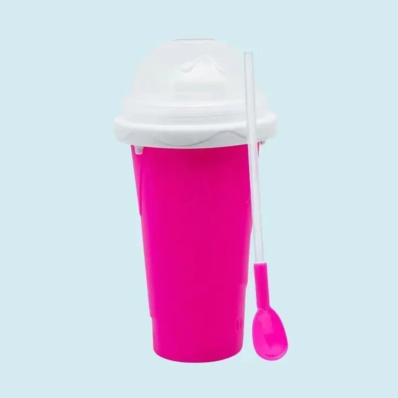 Kitchen Quick-Frozen Slushy Maker Cup Large Capacity Slushy Cup For Homemade Smoothies Juice Ice Cream Summer Squeeze Beker Tool Zpaxo Pink