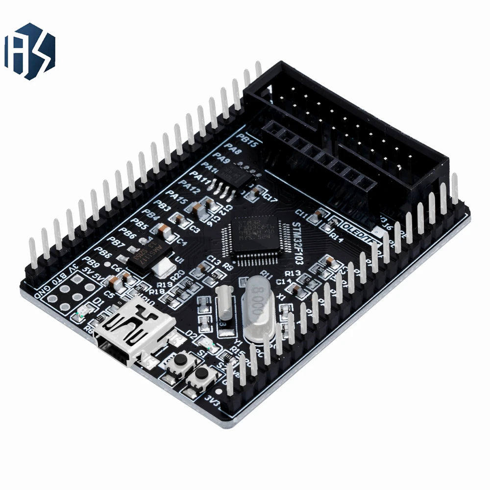 ‌STM32F103C8T6 Cortex-M3 Evaluation Board – 72MHz ARM MCU with 64KB Flash, USB 2.0, CAN & Motor Control PWM | Integrated ST-Link Zpaxo