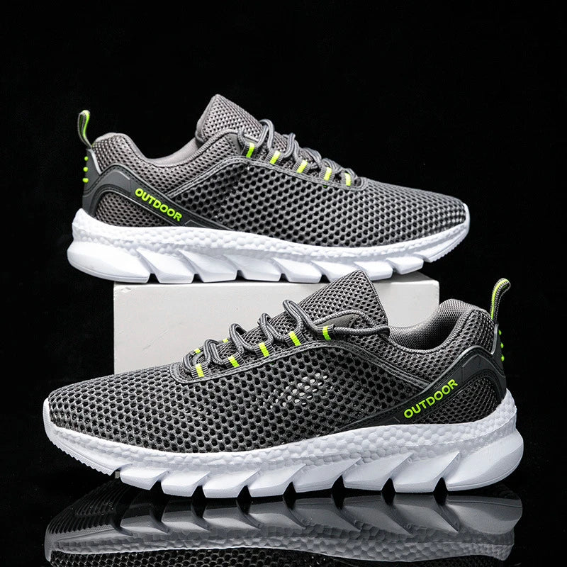 Summer Couple Hollow Mesh Sneakers Lightweight Breathable Outdoor Zpaxo