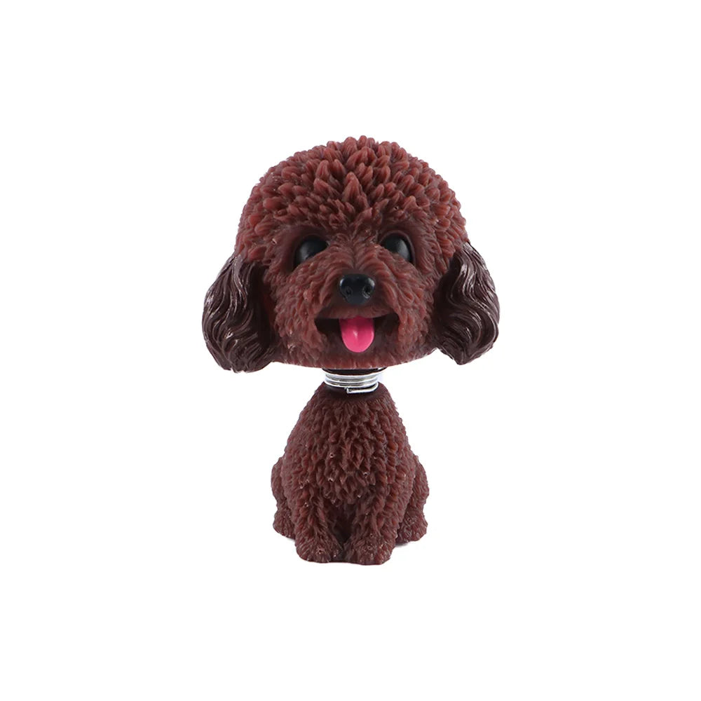 Accessories Car Decoration Resin Tabletop Ornaments Shaking Head Dog Zpaxo Teddy Brown