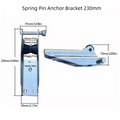 Stainless Steel 316 Bow Roller Heavy Duty Nylon Bracket Bubber Zpaxo 230mm-9.06in