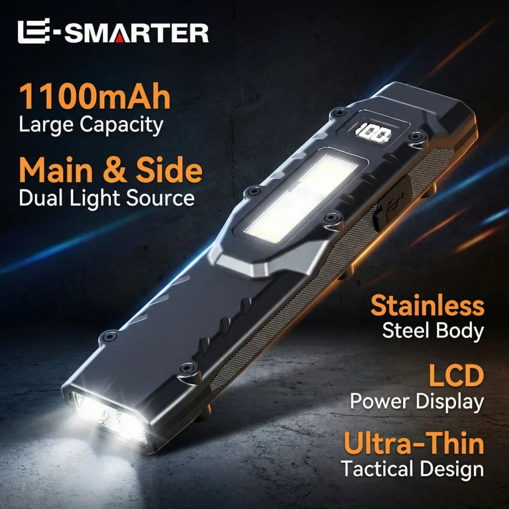 ESMARTER 8-Mode EDC Tactical Flashlight – 1600 Lumen Rechargeable