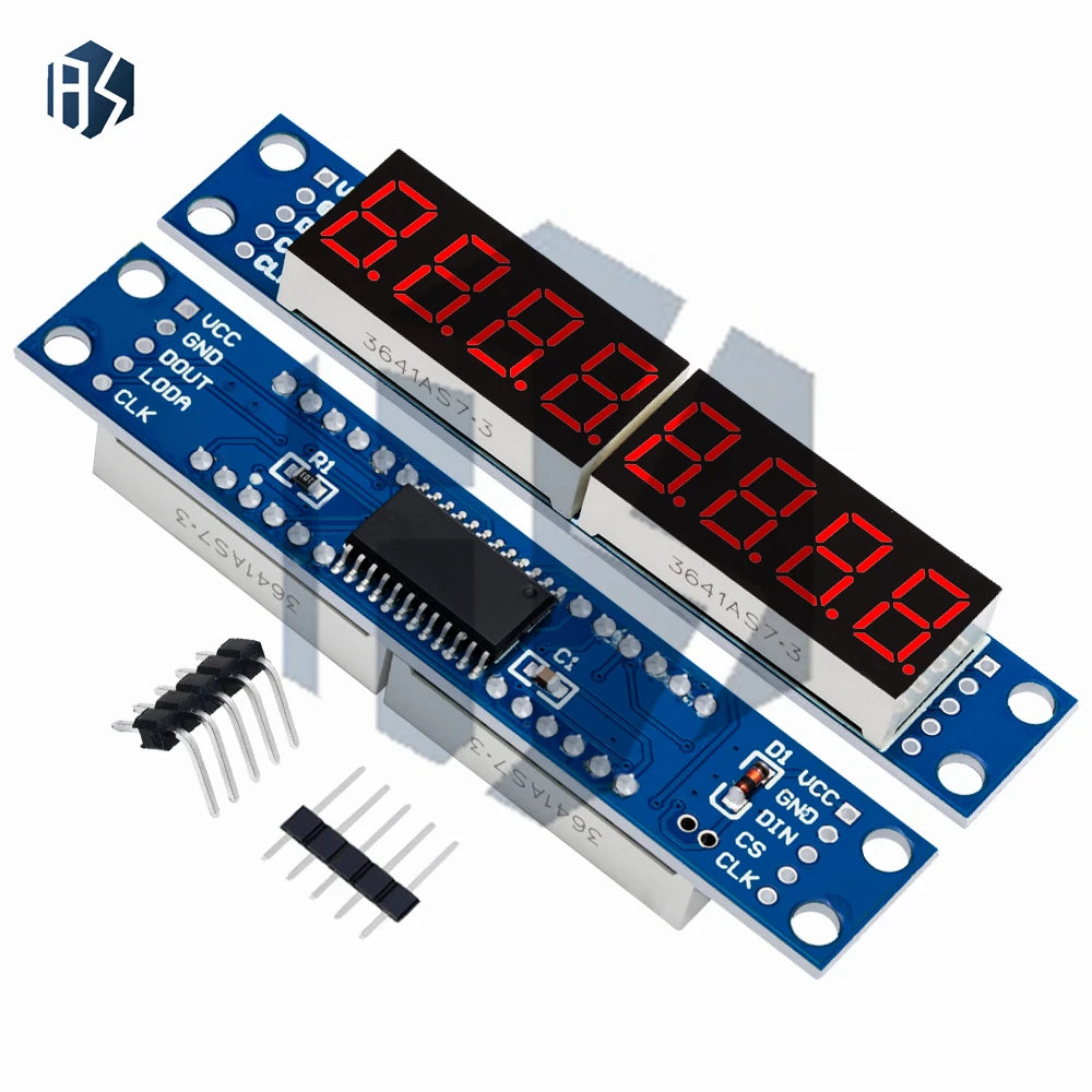 MAX7219 3-Pin Serial LED Module BAISHUN 8-Digit Red 7-Segment Arduino Zpaxo