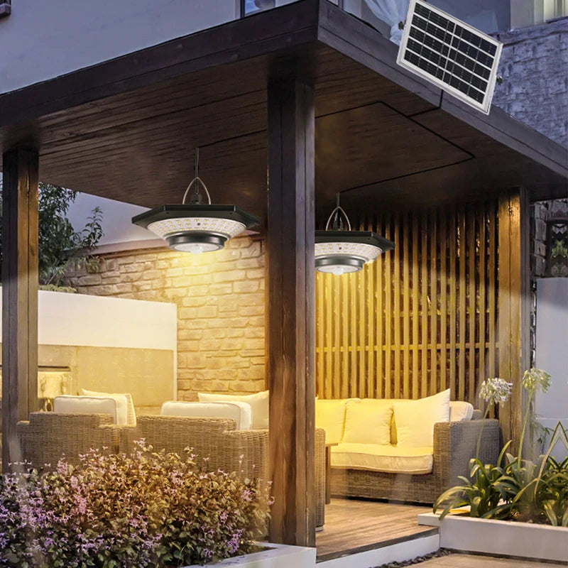 Solar Pendant Lights Outdoor Indoor 228LED Shed Light Motion Sensor 3 Zpaxo