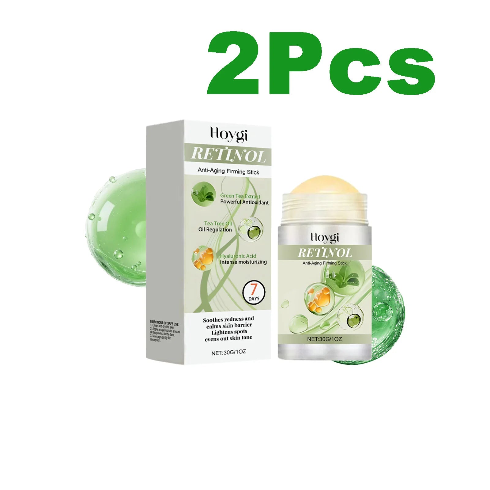 Retinol Anti-Aging Firming Serum Stick – Lift & Tighten Skin Anti-Aging Serum Stick Zpaxo 2 x 30g Boxed