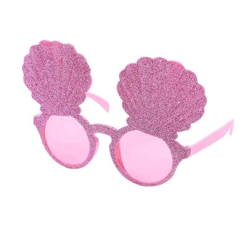 Hawaiian Plastic Glasses Flamingo Pineapple Sunglasses Summer Beach Zpaxo style4