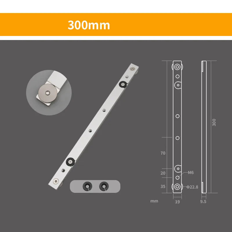 Aluminium Alloy T Track Slot Miter Bar Slider Table Saw Gauge Rod Zpaxo