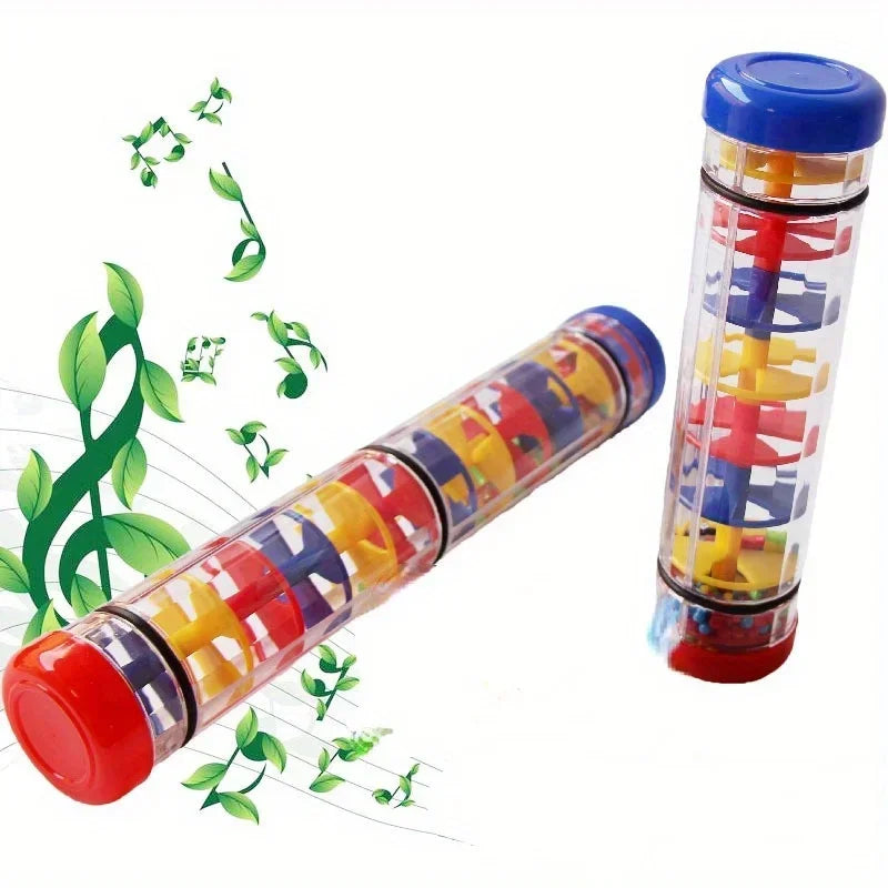 Rainmaker Musical Toy Rain Stick Bell Hand Shaking Montessori Sensory