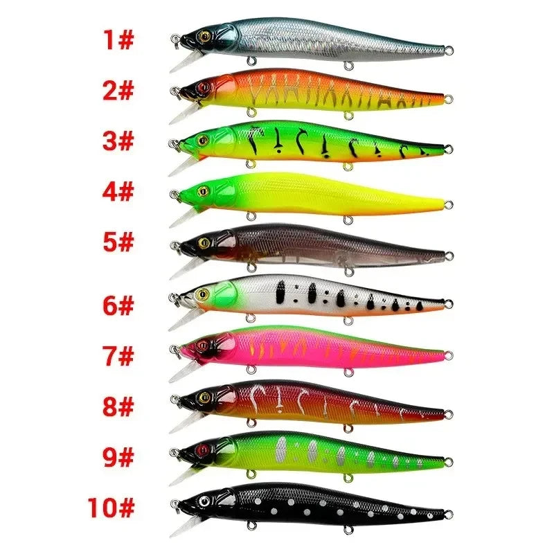 Minnow Crankbait Wobbler Lure 11.5cm 14g – 3D Eyes Pike Perch