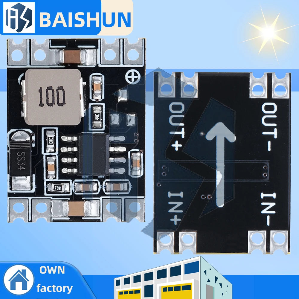 DC-DC 3A Buck Step-down Power Supply Module MP1584EN 5V-12V 24V to 5V 3.3V 9V 12V Fixed Output for Arduino Replace LM2596 Zpaxo