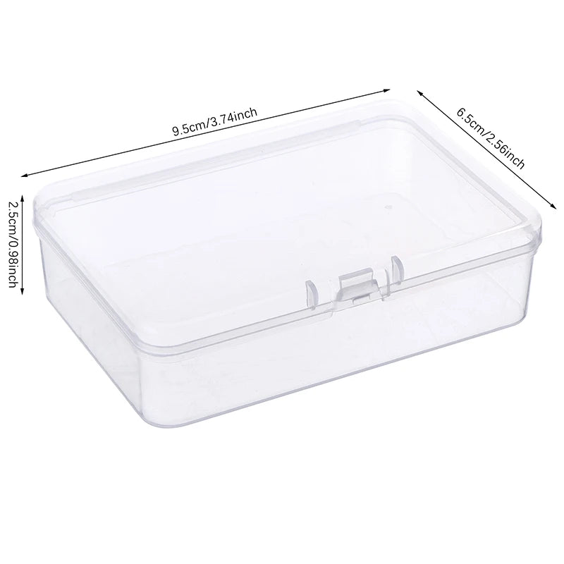CM1 Transparent Fruit Fork Storage Box Plastic Electronic Components