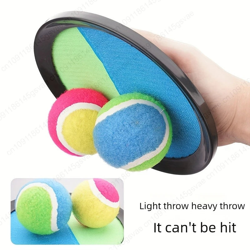 Kids Sticky Ball Catch Game Set – Outdoor Throw & Catch Toy Outdoor Catch Game Zpaxo