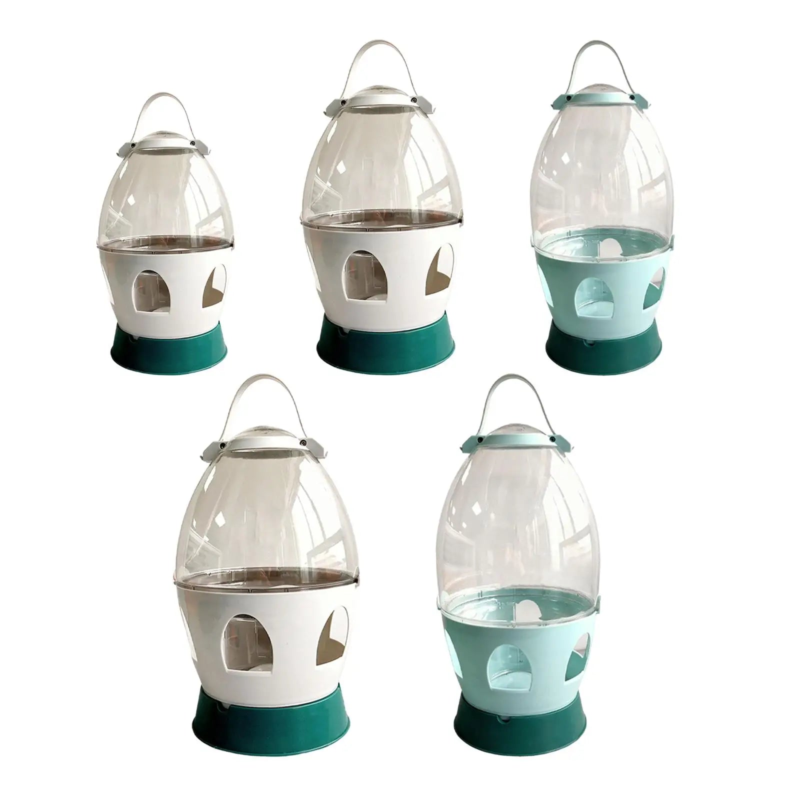 Pigeon Water Dispenser Automatic Feeder Water Container with Handle Bird Feeding Drinker for Dove Duck Bird Cage Accessories Zpaxo