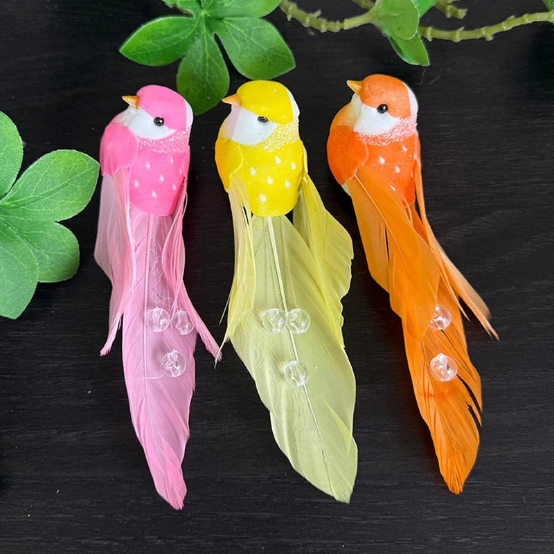 One-pack Artificial Foam Feathered Birds DIY Crafts Party Decor Zpaxo