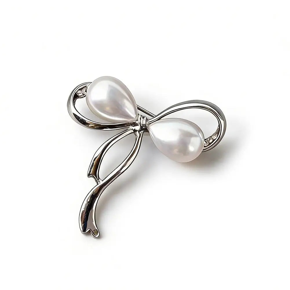 Luxury Zircon Tulip Flower Pearl Brooches For Women Fashion Crystal Floral Leaf Lapel Pins Banquet Patry Clothes Corsage Jewelry Zpaxo G