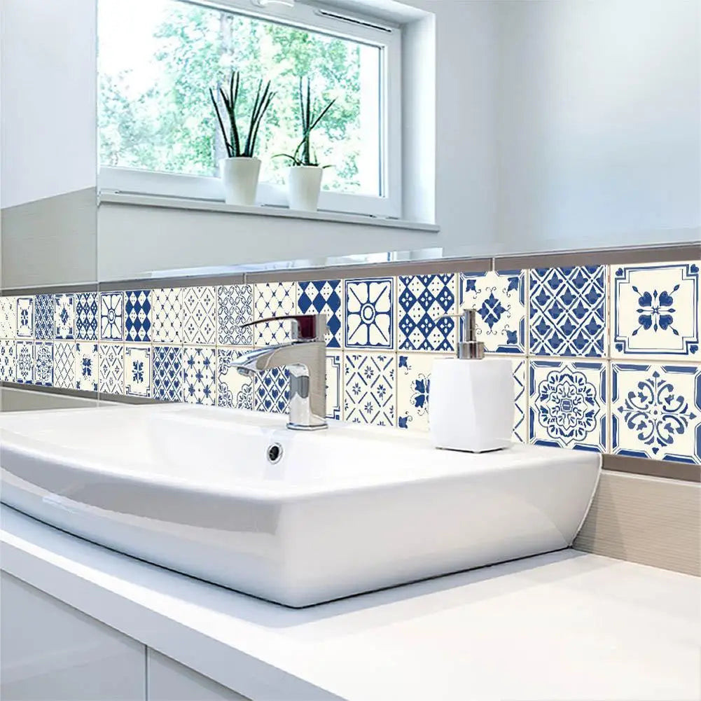 Wall Tiles Waterproof Stickers Bathroom Kitchen Self Adhesive Toilet