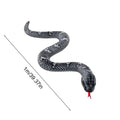 Plush Snake Giant Cobra Prank Prop Washable Stuffed Cuddle Toy Soft Zpaxo black United States
