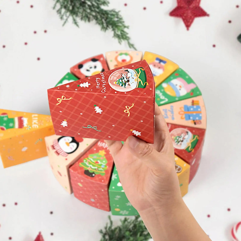 Christmas Advent Calendar Empty Box Fillable Countdown Container Kids