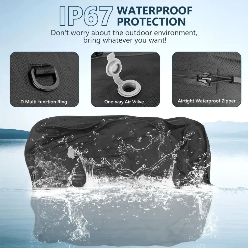 New Reusable Vacuum Bags for Travel Dustproof Space Saver Vacuum Compression Bag Waterproof Luggage Vacuum Storage Bag Backpack Zpaxo