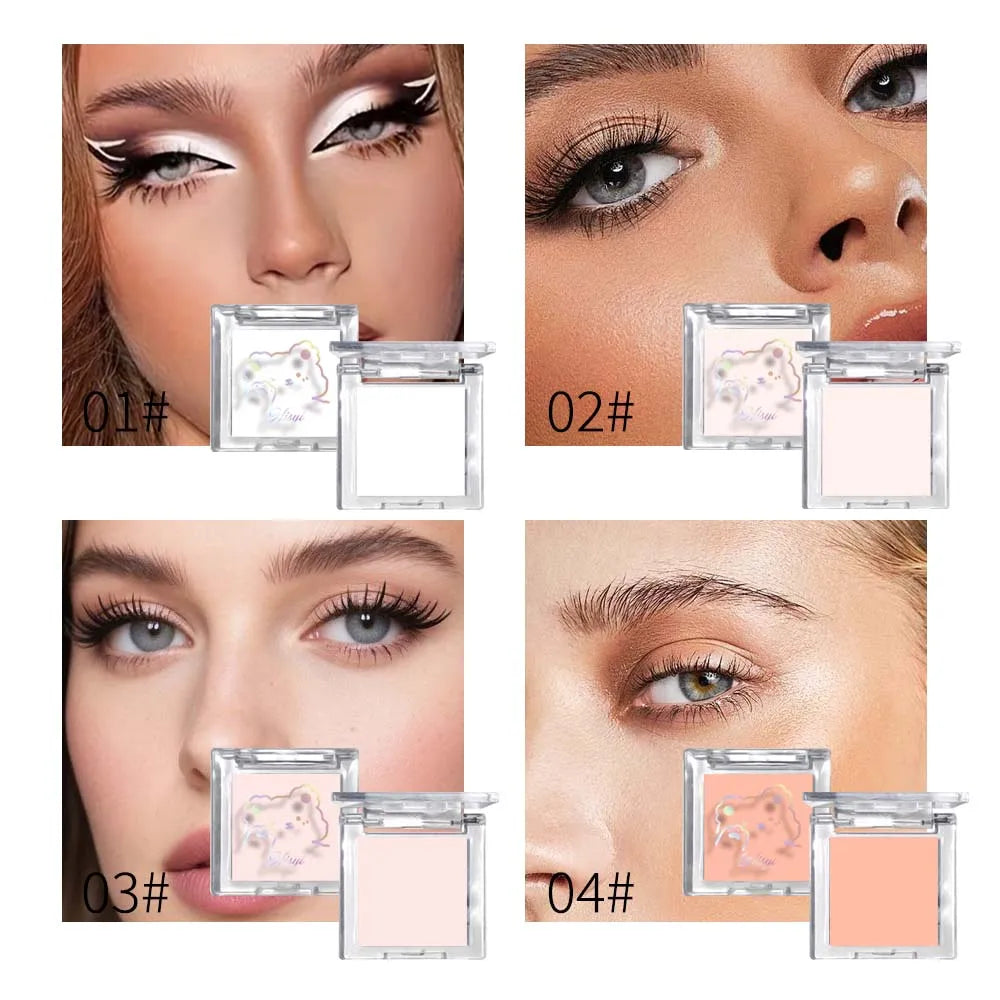 Long Lasting Matte highlights with eyeshadow tray - Shiny glitter for natural contours of all skin tones, orange and white Zpaxo
