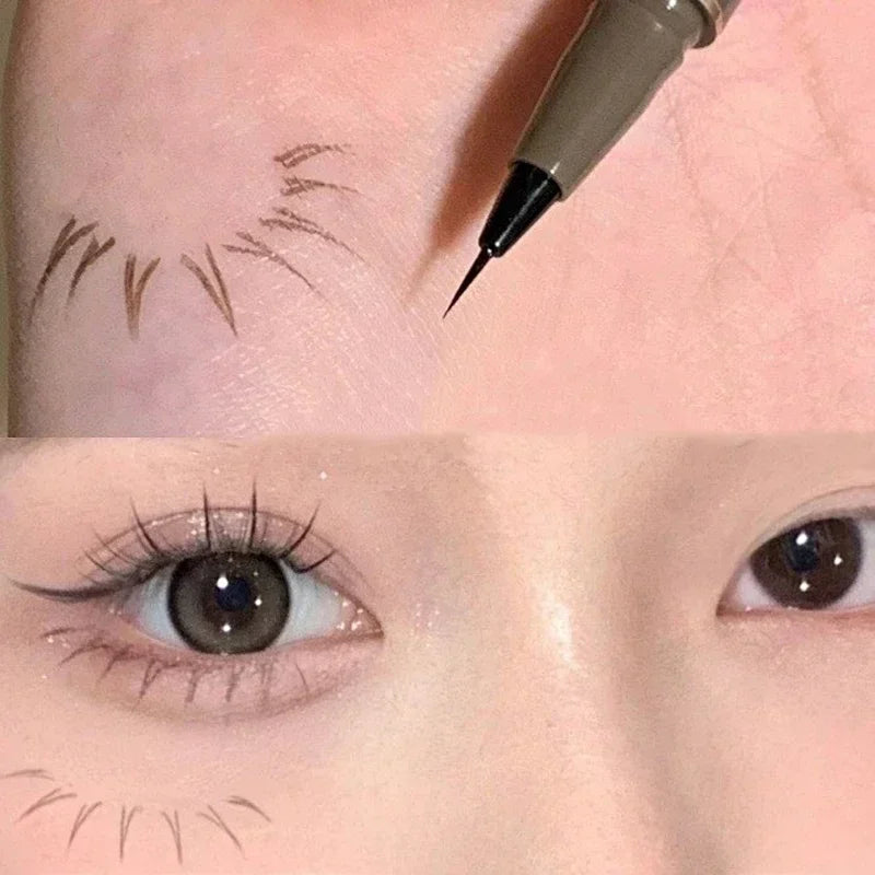 4 Colors Waterproof Liquid Eyebrow Easy Sweat-proof Pen Ultra Thin