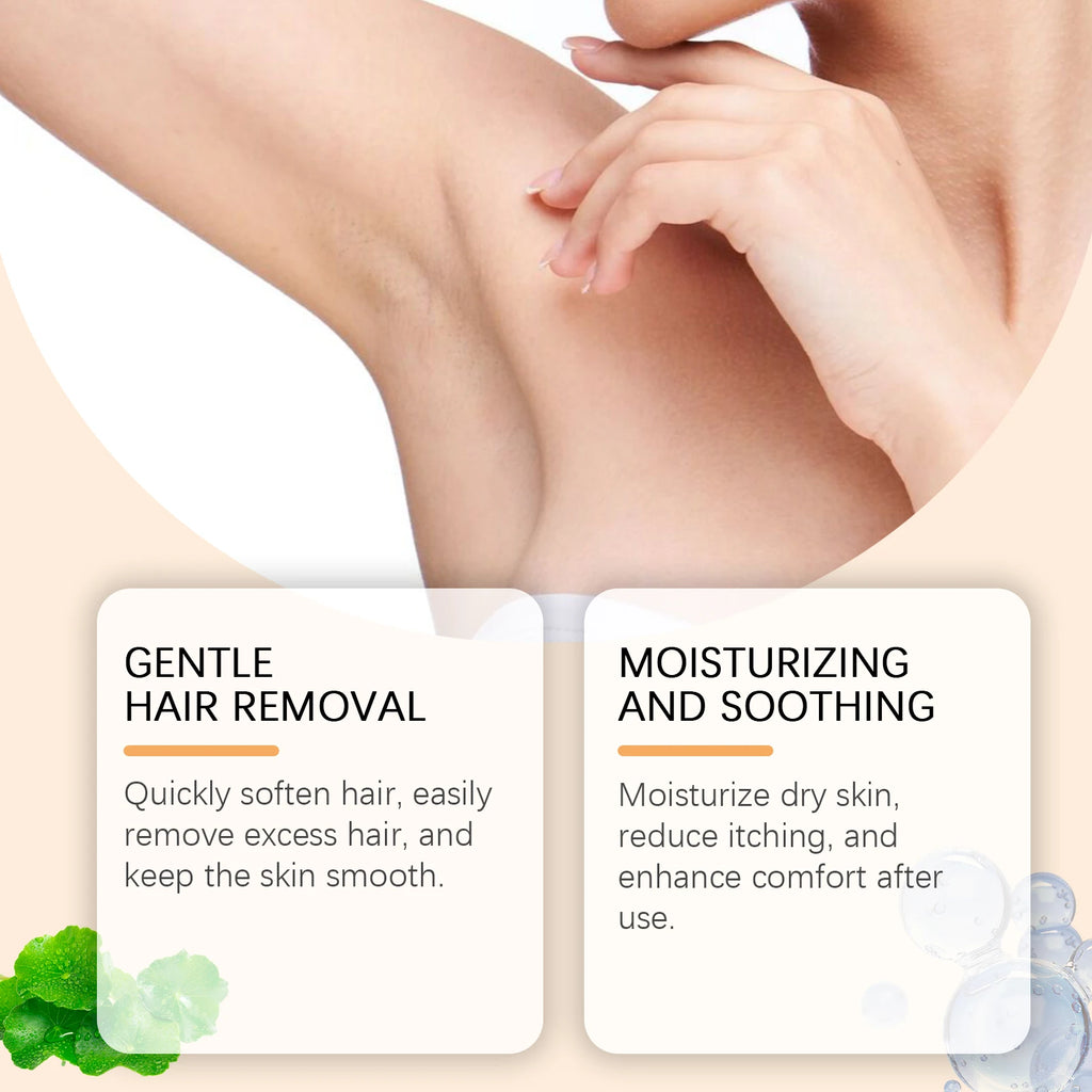 Hair Removal Cream for Face & Body Painless Depilatory Cream Smooth Skin Hair Remover Growth Inhibitor for Underarms Legs Arms Zpaxo