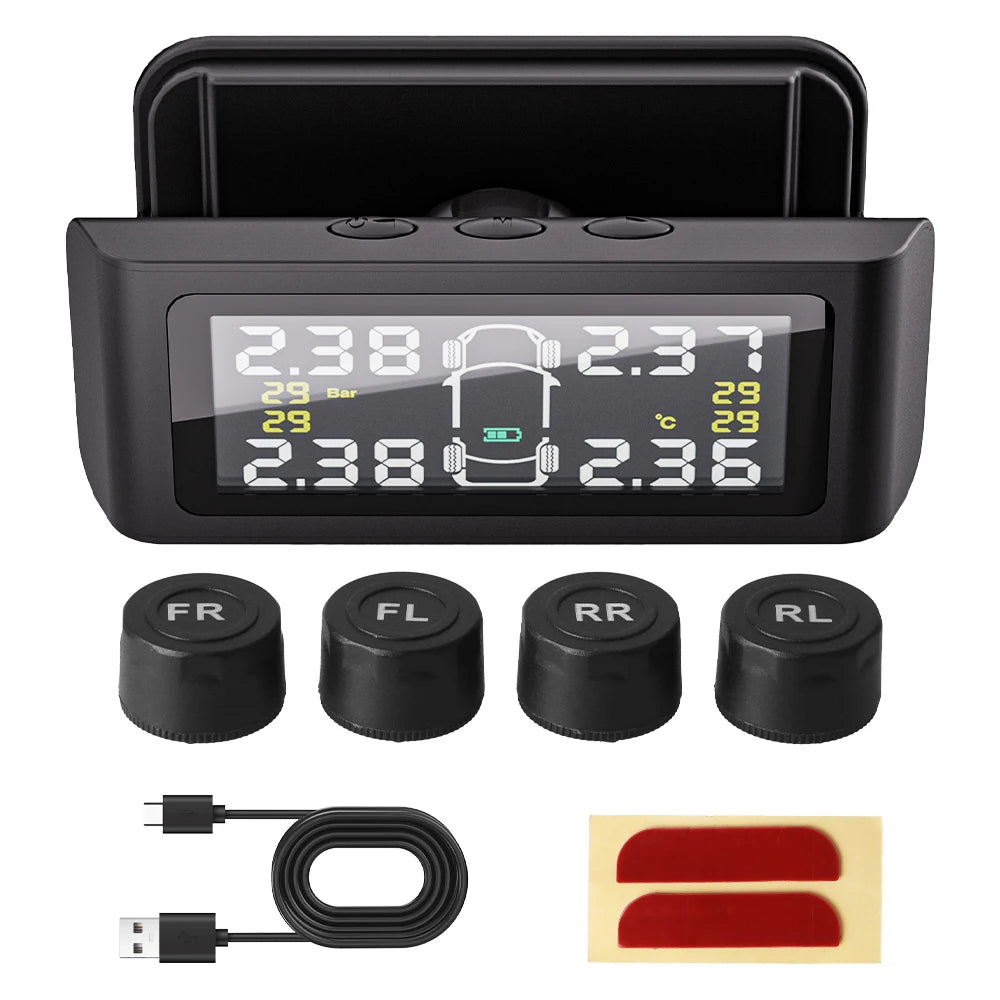 Auto Security Alarm Systems External Sensor Wireless Mini Car Tire