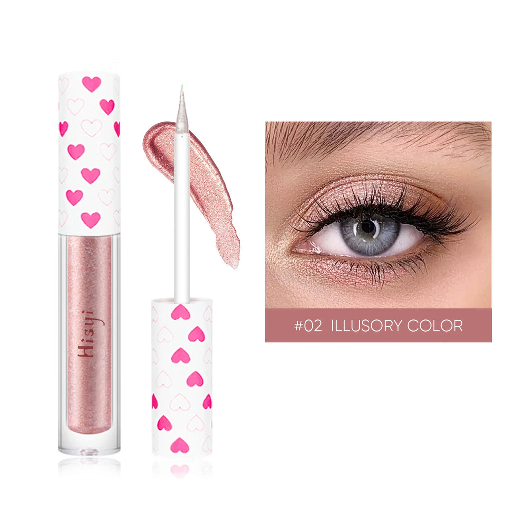 Six-color Diamond Flowing Liquid Eyeshadow High-gloss Lying Silkworm Zpaxo 02