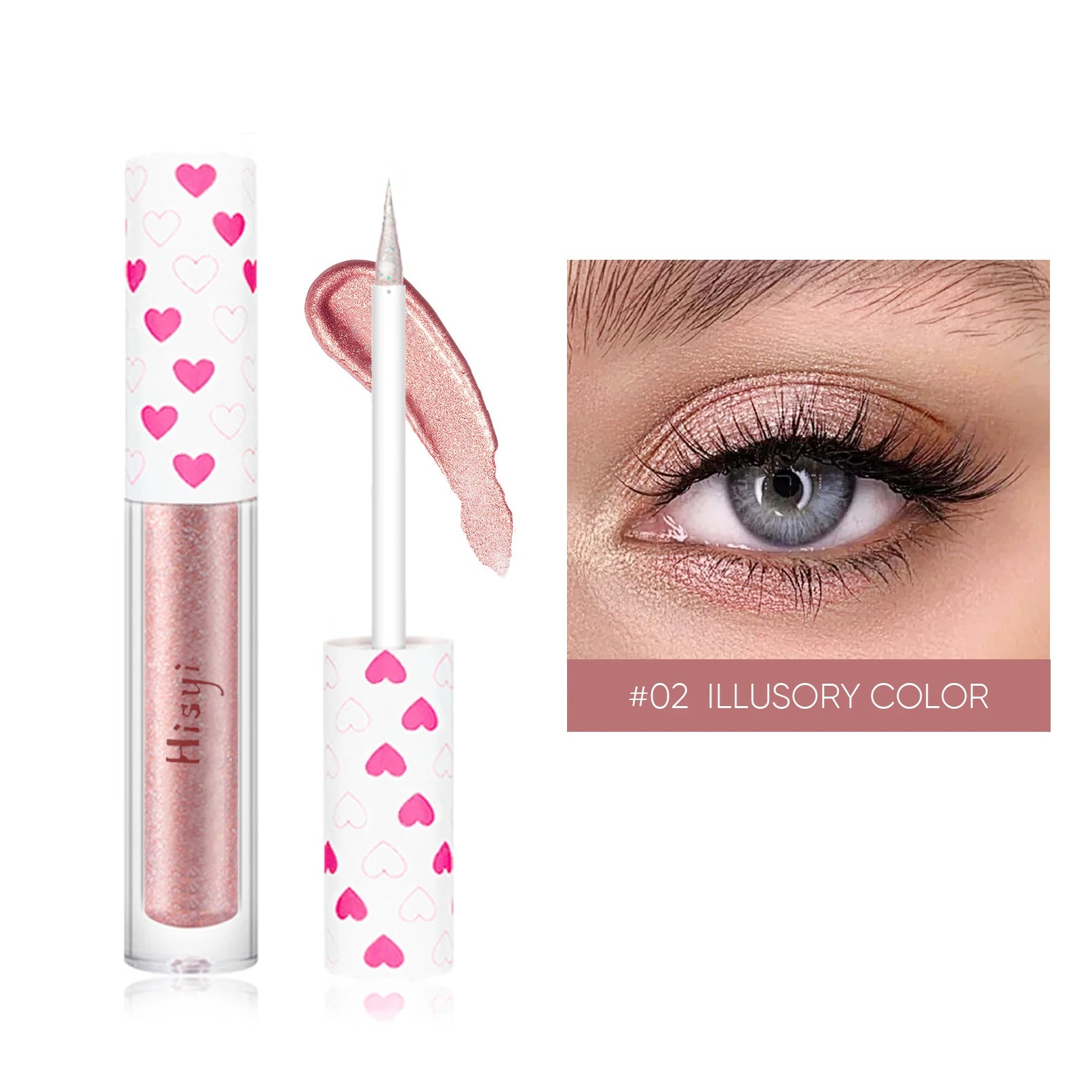 Six-color Diamond Flowing Liquid Eyeshadow High-gloss Lying Silkworm Zpaxo 02