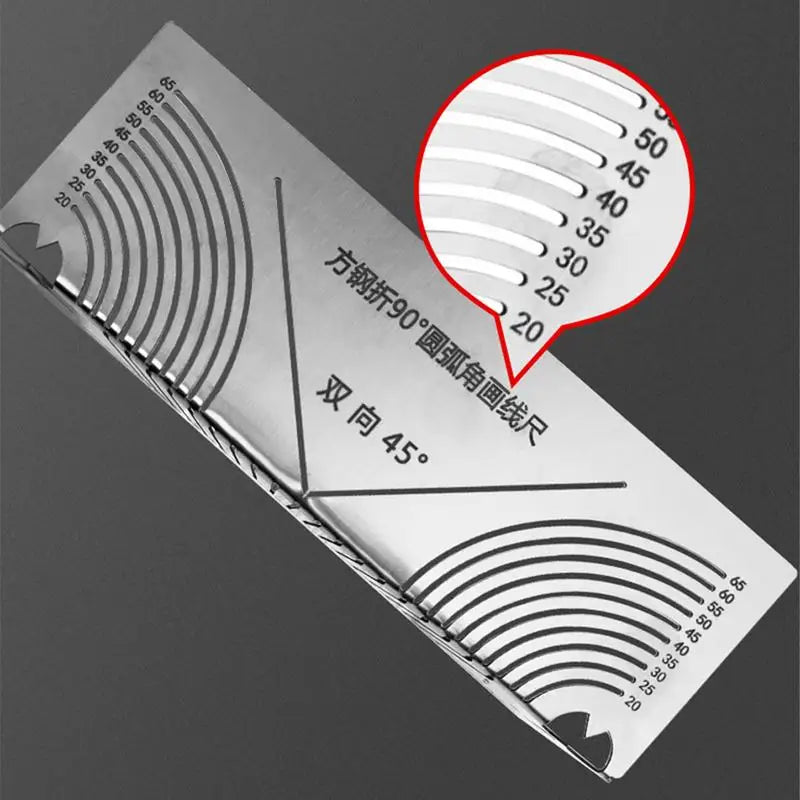 Arc Marking Ruler Construction Tool Folding Linear Dualpurpose