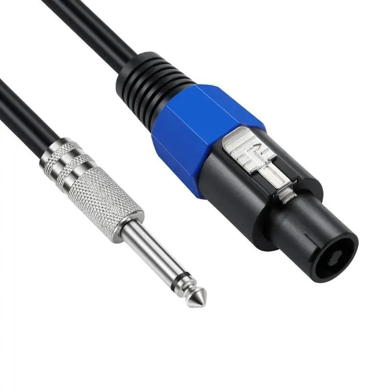652F Speaker Cable Speakon Male to 6.35mm 1/4" Male TS Speaker Cable Speak-on to 1/4 6.5mm TS Plug Zpaxo