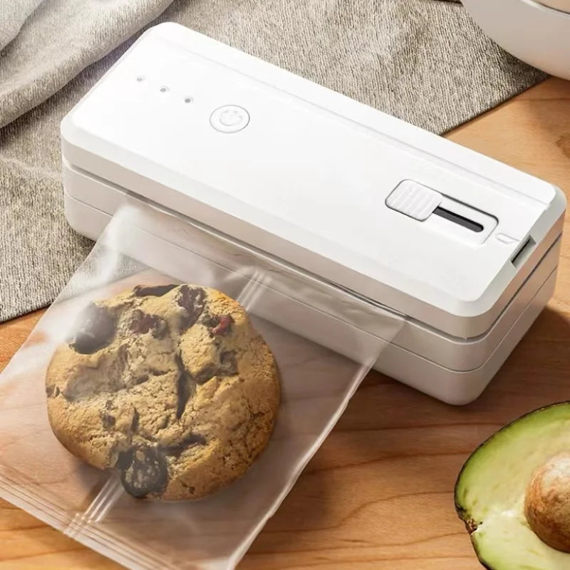 2 In 1 Mini Portable Sealing Machine Food Packaging Machine Kitchen Sealing Machine USB Charging Model Zpaxo