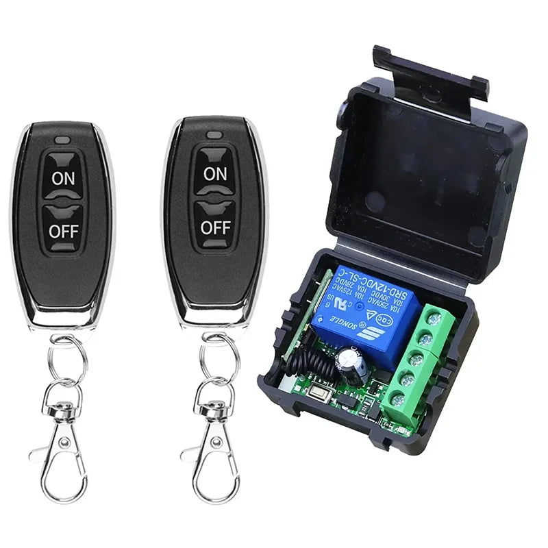 433Mhz Remote Control Wireless Switch DC 12V 1CH RF Universal 10A