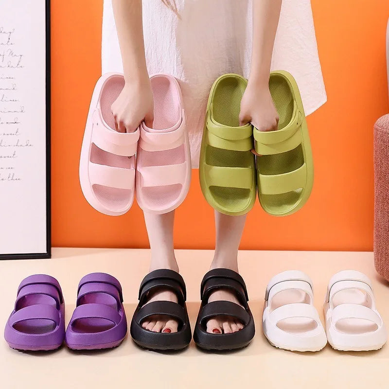 Casual Breathable Comfortable Sandals Women Home Slippers Snaps