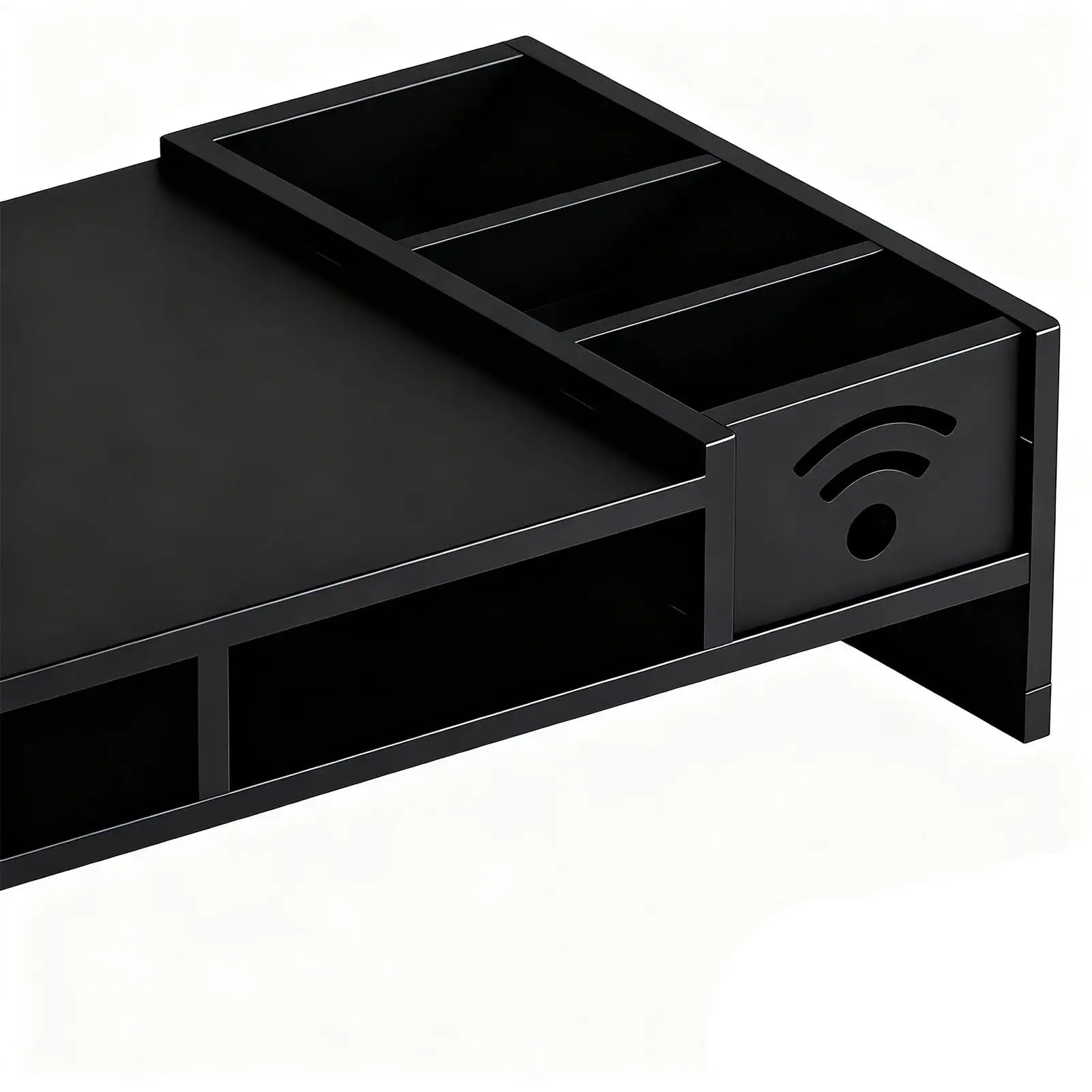Computer Monitor Stand Desk 2-Tier Holder Height Riser Storage