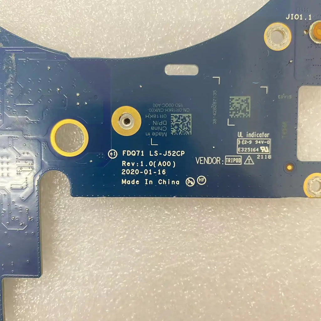FDQ71 LS-J52CP DELL Alienware M17 R4 USB AUDIO Ethernet WLAN IO Board