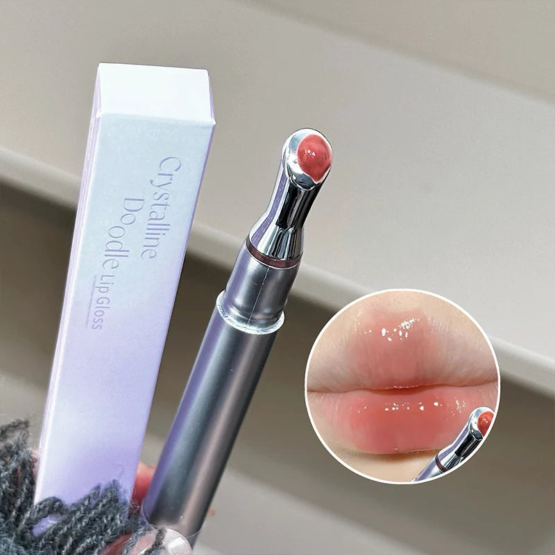 Crystal Clear Mirror Lip Gloss Lightweight Non Sticky Waterproof