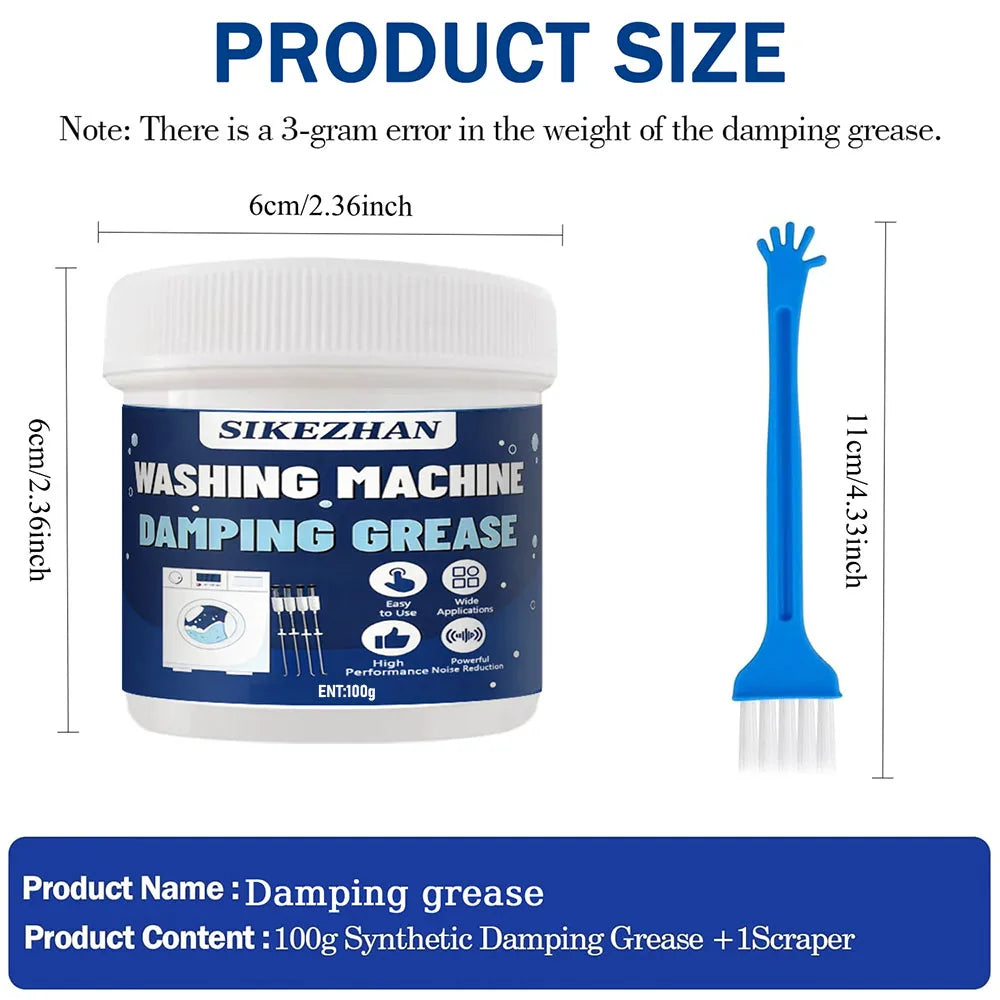 100g Washing Machine Damping Grease Bearing Grease High Performance Reducing Vibration and Wear for Washer Waterproof Lubricant Zpaxo